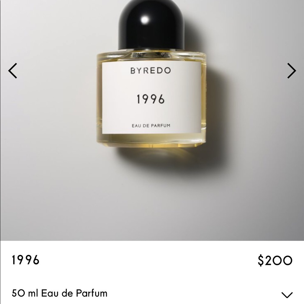 Byredo Parfums 1996 Inez & Vinoodh 50ml NWOT